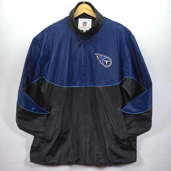 Tennessee Titans Performance Raincoat Men Medium Heavy Duty Full Zip All Weather - Picture 1 of 16